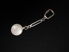 Mexican Silver Key Chain Clearly Stamped 925 Sterling 50 Centavo 1945 Key Ring picture
