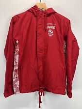 NEW Coca Cola Rio 2016 Olympic Jacket Sz Small Womens Hood red Windbreaker picture