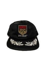 Vintage Zebco Pro Staff Fishing Bass PATCH One Size Snapback Trucker Hat picture