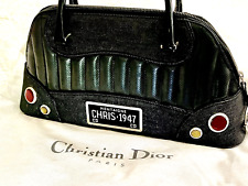 Dior Montaigne Handbag Chris 1947 Iconic Classic Black TuckNRoll Rare GORGEOUS picture