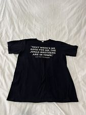 Jonas Brothers 2013Tour Concert T Shirt Hangover Quote Rare Size Medium 343 picture