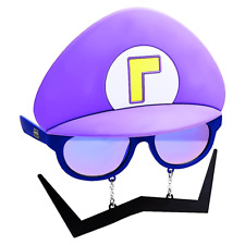 Nintendo Super Mario Bros Sunglasses Sun-Staches Super Purple Waluigi UV400 picture