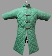 Medieval Thick Padded Green Gambeson, Designer Historical Armor Gambeson (Large) picture