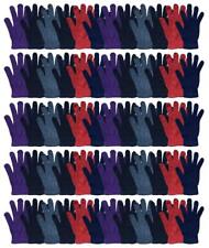 60 PK Wholesale Bulk Winter Gloves Mens, Bulk Thermal Gloves Assorted picture