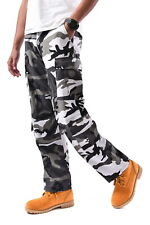 Mens Military Paratrooper Airborne Vintage Pants Outdoor Camo Casual Cargo Pants picture