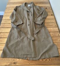 Vintage Aquascutum Men’s Button up Belted Trench coat size M Khaki L1 picture