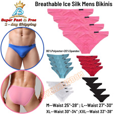 Mens Brief Asian Size Breathable Ice Silk Triangle Bikini Sexy Underwear picture
