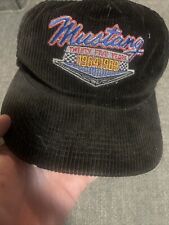 Vintage Ford MUSTANG 25 years hat cap Ford 25th 1964 1989 Made In Usa Corduroy picture