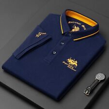 New Summer Embroidered Polo Shirt Men's Luxury Top Casual Short Sleeve T-Shirt picture