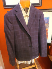 Calvin Klein Windowpane Check Sport Coat, New Without Tags, Lightweight 38 Short picture