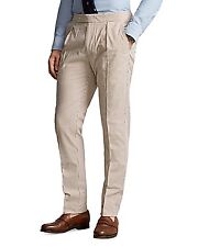 Polo Ralph Lauren Men's seersucker suit Pants Antique Cream Brown 40