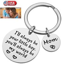 Mother’s Day Gifts from Son Keychain Mom Bithday Gift Best Mom Ever Keychain USA picture