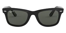 Ray-Ban Unisex Sunglasses RB2140 901/58 Shiny Black Square Green Polarized 50mm picture