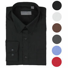 Alberto Cardinali Men's Tailored Fit Long Sleeve Wrinkle Resistant Dress Shirt picture