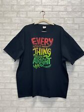 Every Little Thing Is Gonna Be Alright T-Shirt Men's Size 3XL Black Graphic Tee picture