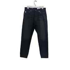 AG Adriano Goldschmied Womens Relaxed The Apex Tapered Jeans Black Denim 30 New picture