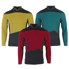 For The Next Generation Picard Red Uniforms TNG Riker Data Gold Blue Top Costume picture