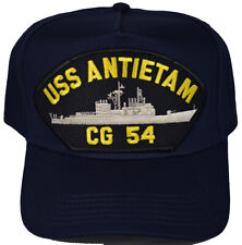 USS ANTIETAM CG 54 SHIP HAT - NAVY BLUE - Veteran Owned Business picture