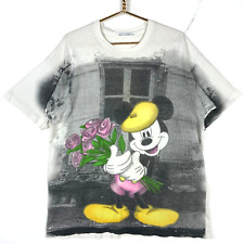Vintage Mickey Mouse Disney T-Shirt Size XL Aop Cartoon Single Stitch 90s picture