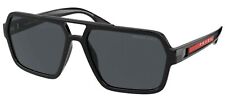 PRADA LINEA ROSSA SPS01X Black/Grey 59/16/145 men's Polarized Sunglasses picture