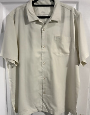 Tommy Bahama Mens Shirt IslandZone Button Up 70% Silk 30% Coastal Breeze XL Camp picture