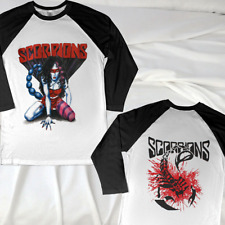 Scorpions Vintage 80s Deadstock Concert Tour Long Sleeve Raglan Shirt picture