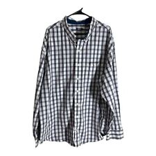 Izod Men's Button Up Shirt Size 3XL Plaid  Long Sleeve 100% Cotton picture