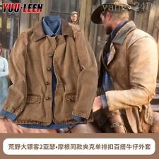 Red Dead Redemption 2 Arthur Morgan Denim Coat Jacket Cosplay Costume Gift NEW picture