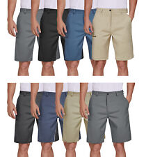 Men's Golf Shorts Stretch Chino Lightweight Quick Dry Flat Front Work Half Pants picture