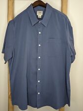 L.L.Bean 100% Linen Slightly Fitted Short Sleeve Button Down Shirt Mens Size L picture
