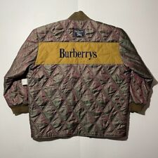 90s Burberry’s Quilted Liner Jacket Logo Polyester Vintage Men Size L Used picture