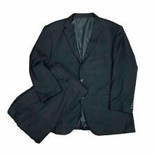 Bocaccio Uomo Mens Black 2 Piece Suit Polyester Spandex Blend Size 50R picture
