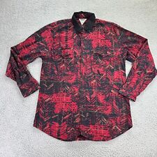 Cowboys Turtle Mens Black Red Long Sleeve Collared Casual Button Down Shirt picture
