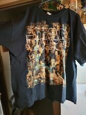 VINTAGE Y2K STAR WARS SHIRT ALL CHARACTERS  BLACK XXL EC picture