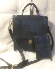 Vintage Coach Bag Wallet 5130 Station Bag Crossbody Black Top Handle Fabulous picture