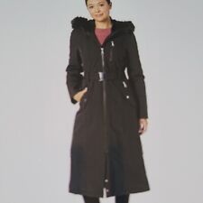 CALVIN KLIEN New Full Length Winter Coat w/removable faux fur trim Sz Medium picture