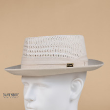 Vintage Dobbs Fifth Avenue Bishop Straw Panama Hat Mens 7 Linen Headband w/Pin picture