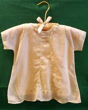 Vintage Childs White Embroidered 2 Pc Dress (Unsized) picture