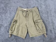 Vintage Abercrombie Fitch Cargo Shorts Mens 30 Khaki Thick Heavy Drawstring Y2k picture