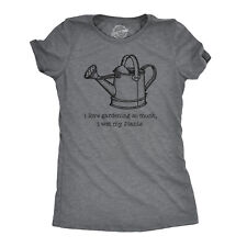Womens I Love Gardening So Much I Wet My Plants Tshirt Cute Summer Tee picture