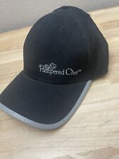 Genuine The Pampered Chef Black Silver Trim Consultant Hat One Size Fits Most picture