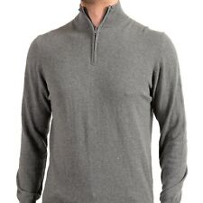 Pierre Balmain Men's Gray Wool Cashmere 1/3 Zip Pullover Sweater picture