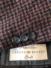 Mens Joseph Abboud American Soft Geometric Houndstooth Wool 3 Button Blazer 44R picture