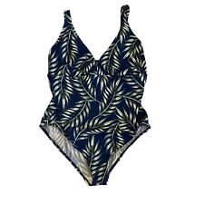 Calypso Cove Women’s One Piece Swimsuit Plus Size 22W Blue Green picture
