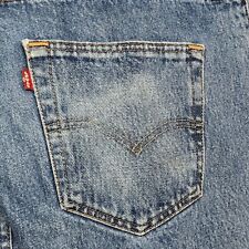 Levi Strauss 501 Button Fly Straight Leg Jeans Medium Wash Denim Men's 34
