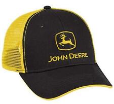John Deere Authentic Licensed Black and Yellow Mesh Cap - LP69091 picture