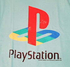PLAYSTATION T Shirt Logo Mens SMALL S Aqua Green CLASSIC PS SONY PULLOVER NWT picture