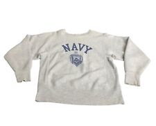 Vintage US Navy Champion Reverse Weave Sweatshirt Mens Small Naval Academy 80s picture