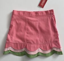 Gymboree Tulip Garden Scalloped Tiered Skirt Skort Pink Green Size 5 NWT picture