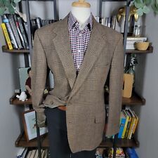 VTG Orvis Men's Sport Coat Blazer Sporting Tradition Brown Plaid Wool Size 46L picture